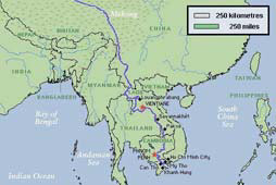 Map of Mekong