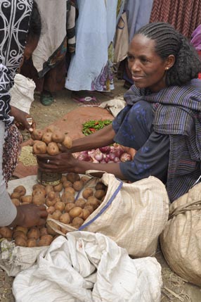 Vegetable seller