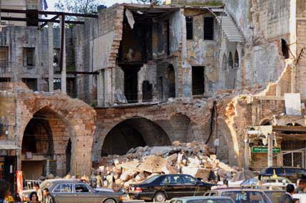 Destruction in Tripoli