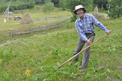 John scything